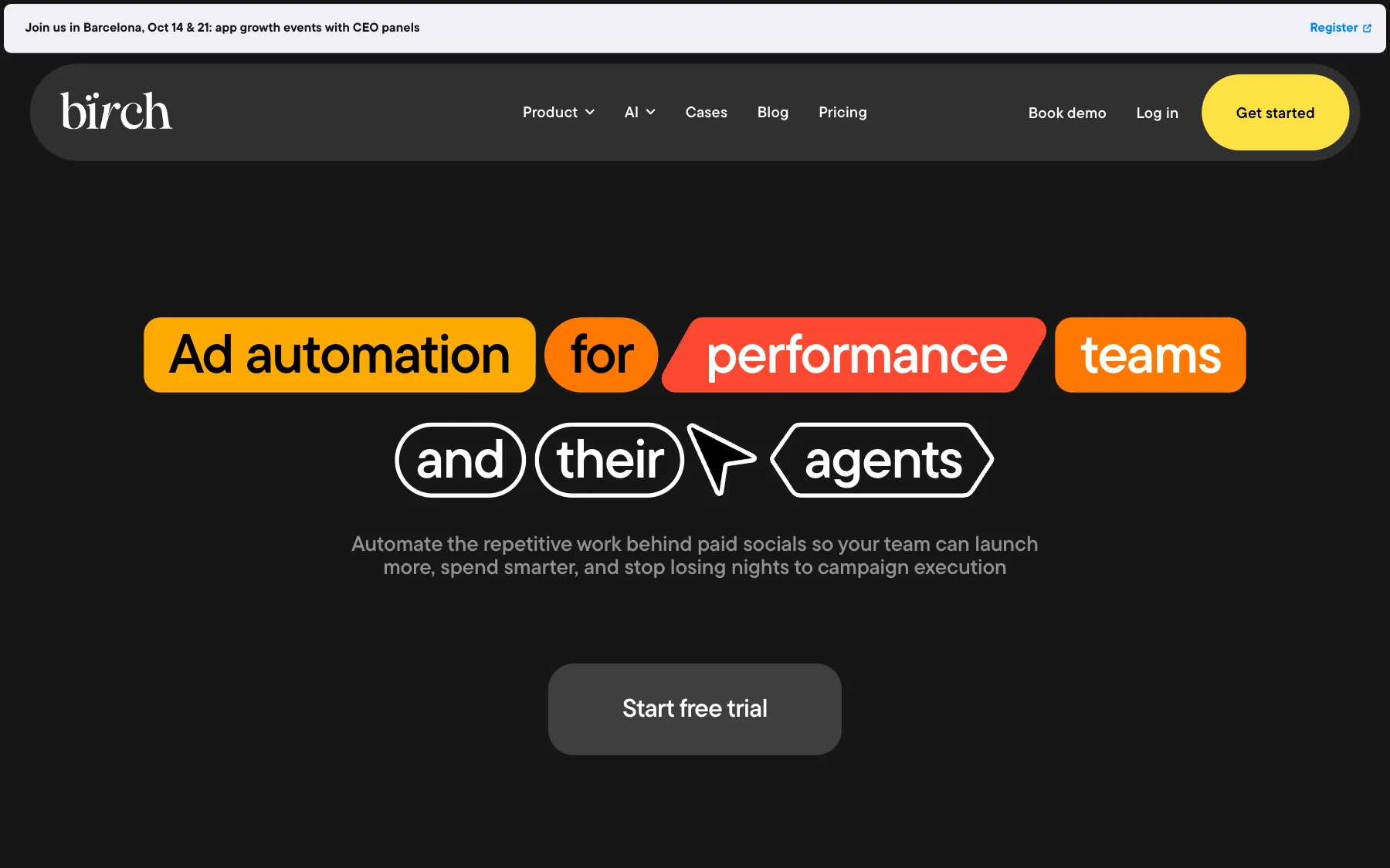 Birch (formerly Revealbot) website, screenshot taken 23 October 2026