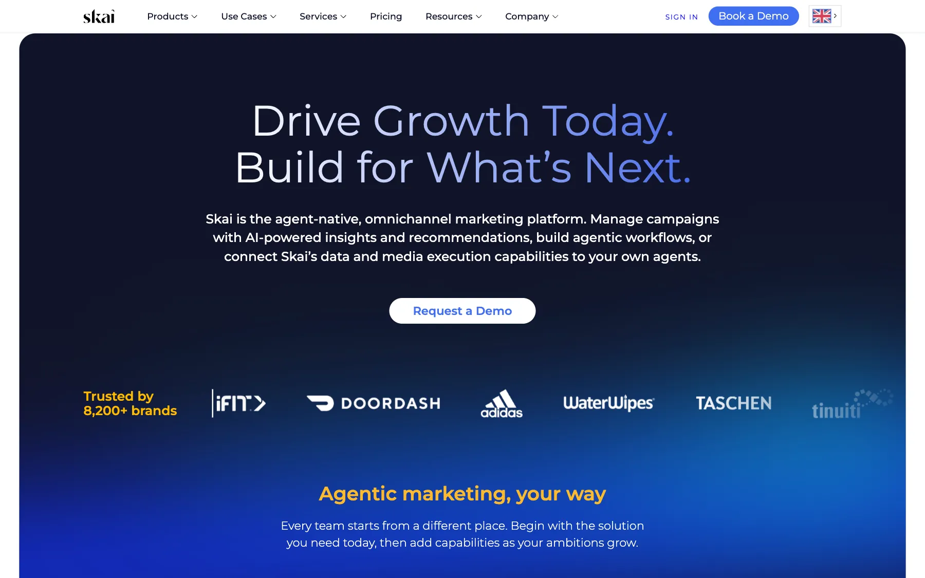 Skai website, screenshot taken 23 October 2026
