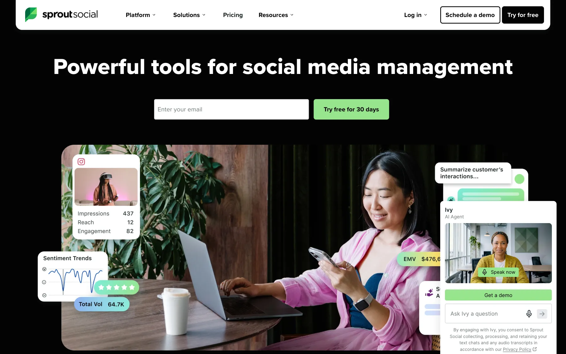 Sprout Social website, screenshot taken 23 October 2026